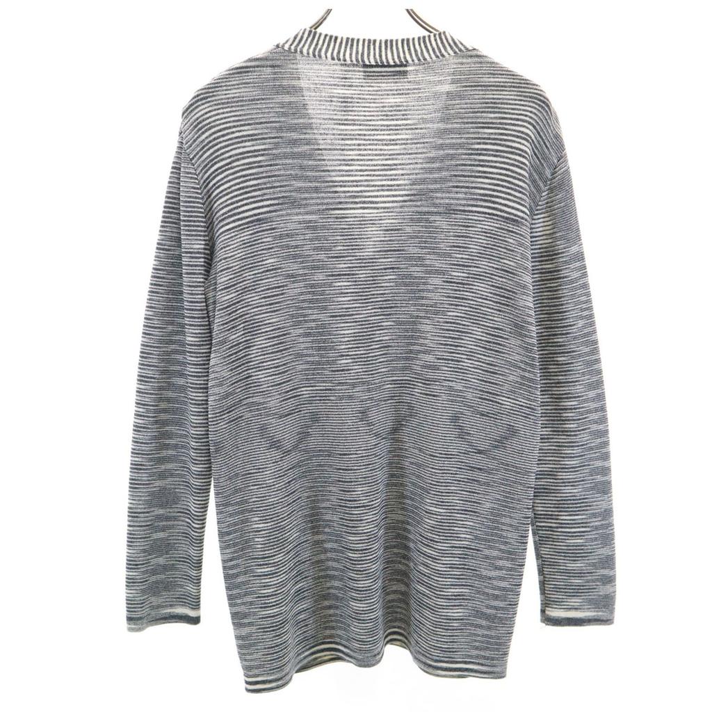 Missoni Made In Italy Border Pattern Long Sleeve V Neck Knit Cardigan 44 Women Used