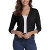 Women's Fashion Versatile Short Jacket Knitted Cardigan Colour Tops