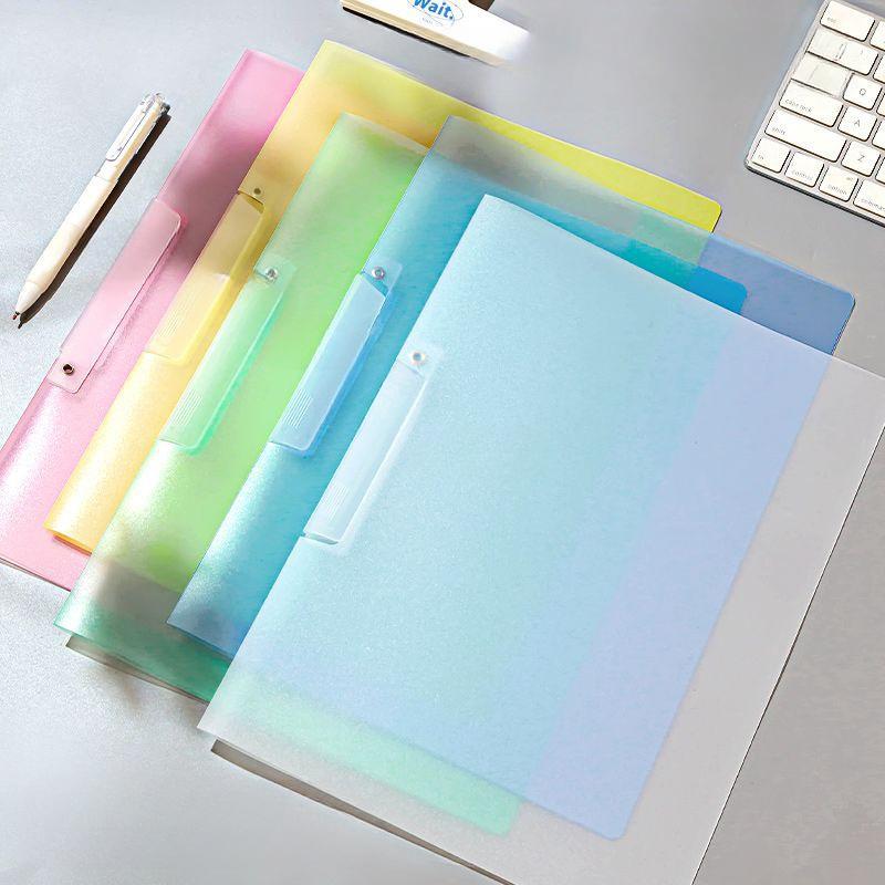 Durable Waterproof Colorful File Folder Convenient Rotating Side Open Buckle Design Foldable Cover Side Open Trolley File Folder