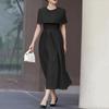 ZANZEA Women Elegant Casual Round Neck Summer Short Sleeve Dresses