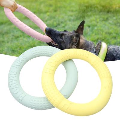 Létající disky Tréninková hračka Interaktivní kousací kroužek Hračka pro domácí mazlíčky Tréninkový kroužek pro psa Stahovák cvičných kroužků