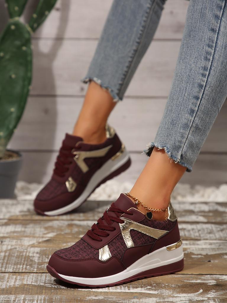 Fashion 2025 Women's Mesh Sneakers Patchwork Lace Up Flat Shoes for Women Lightweight Female Shoes Classic Versatile Zapatillas De Mujer