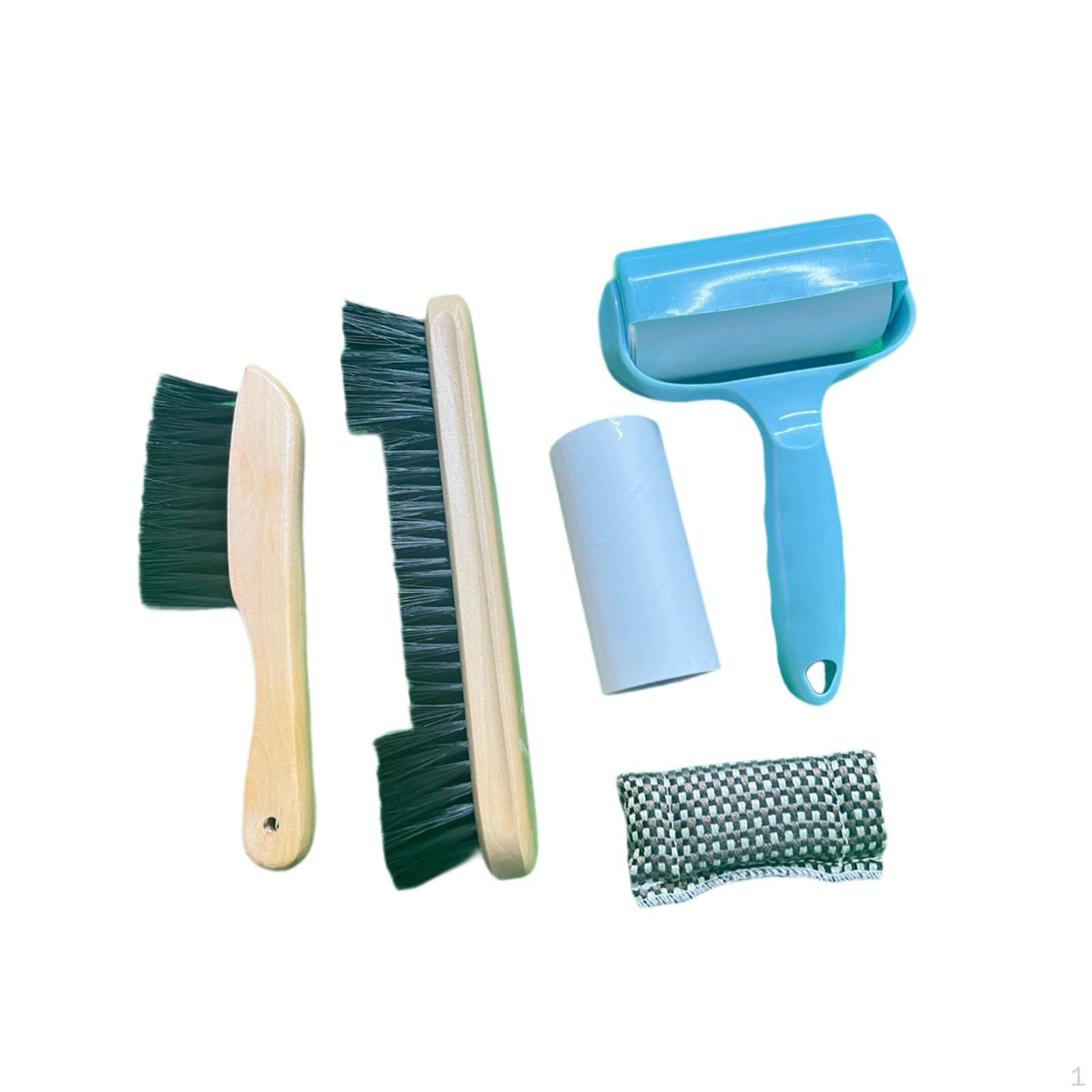 

Billiard Table Brush Kit for Dust and Hair Removal with Wooden Grip Wood