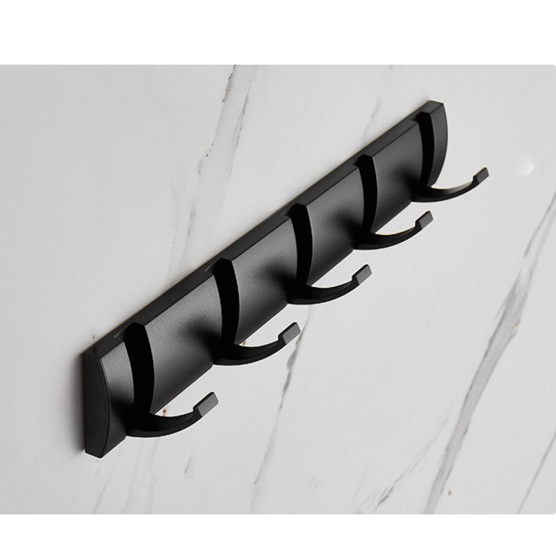 Coat Rack Wall Mount - Modern, Metal Wall Coat Rack Sturdy Wall Hook Rack Rail for Hanging Coat, Jacket, Clothes, Hat