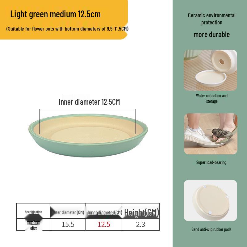 Große Keramik-Auffangschale für Sukkulenten und Bonsai