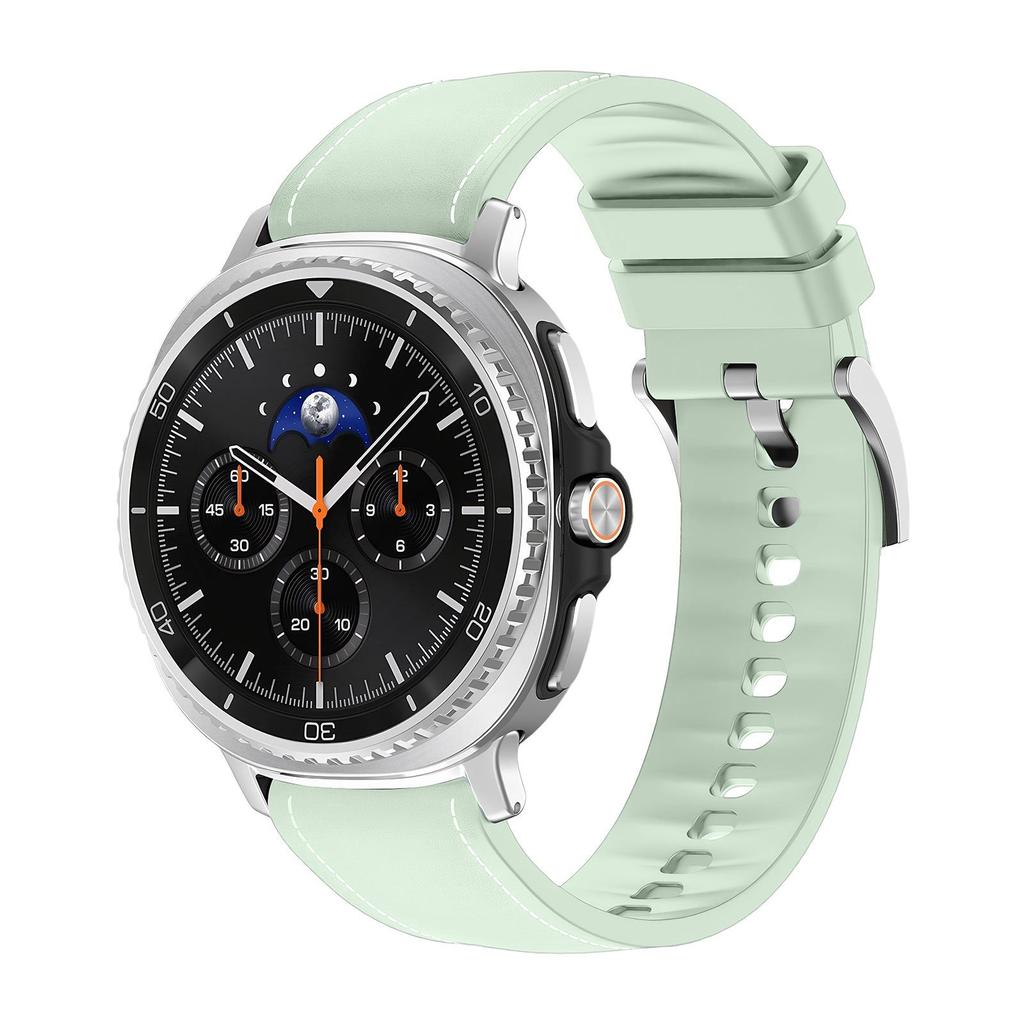 Compatible Leather & Silicone Strap for Samsung Galaxy Watch 8/8 Classic