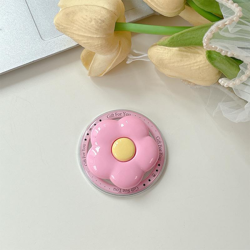 Solid Color Hyunya Wind Flower Mobile Phone Airbag Bracket Magnetic Suction Magsafe Stable Telescopic Desktop Watching Drama Support
