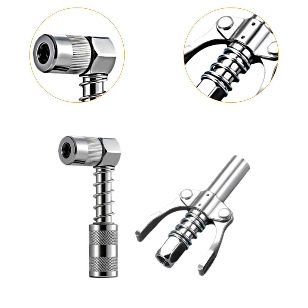 90 degree coupling for fixing, changing and lubrication tools. Robust and sturdy