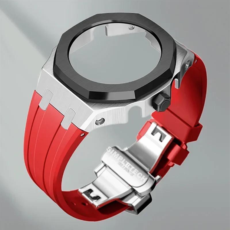Mod Kit GEN5 GA2100 Metal Bezel for G shock Casioak Modification 4th Generation Rubber&Steel Watch Case Strap GA-B2100 2110