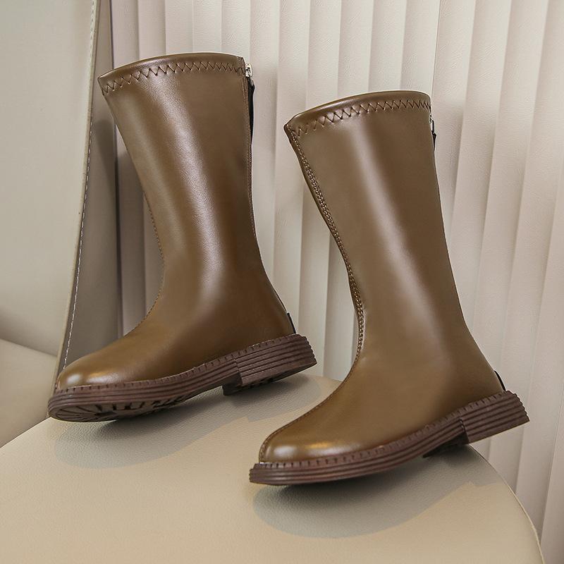 Autumn Winter Korean Princess Tall Boots for Girls Anti Slip Soft Sole High Top Boots Fashion Casual for Big Kids