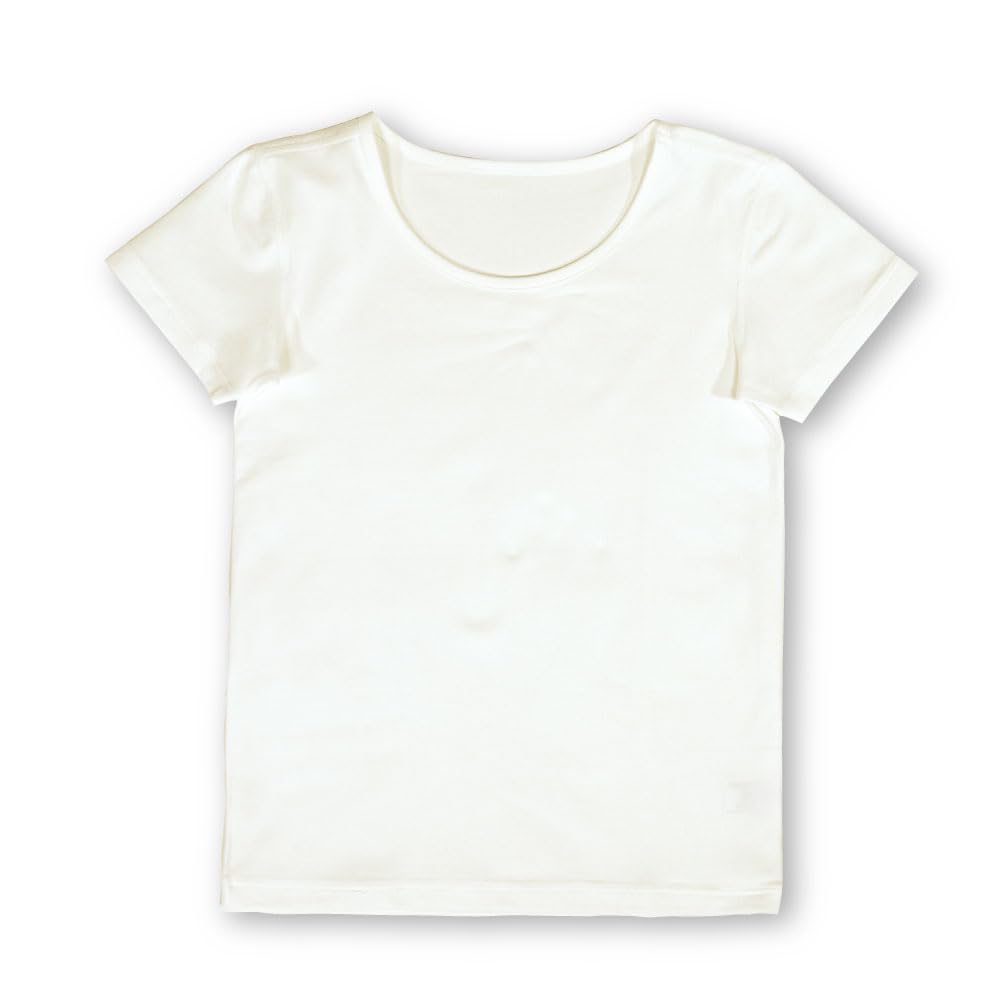 

Hidamari Kensen Washi Short Crew Size White Women s Innerwear, Sleeve, Neck, L, [XWS202-SHI]