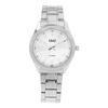 Montre - Q&Q - Q&Q Homme Argent - Boîtier 40 mm - Bracelet acier inoxydable 20 mm - Étanchéité 5 ATM