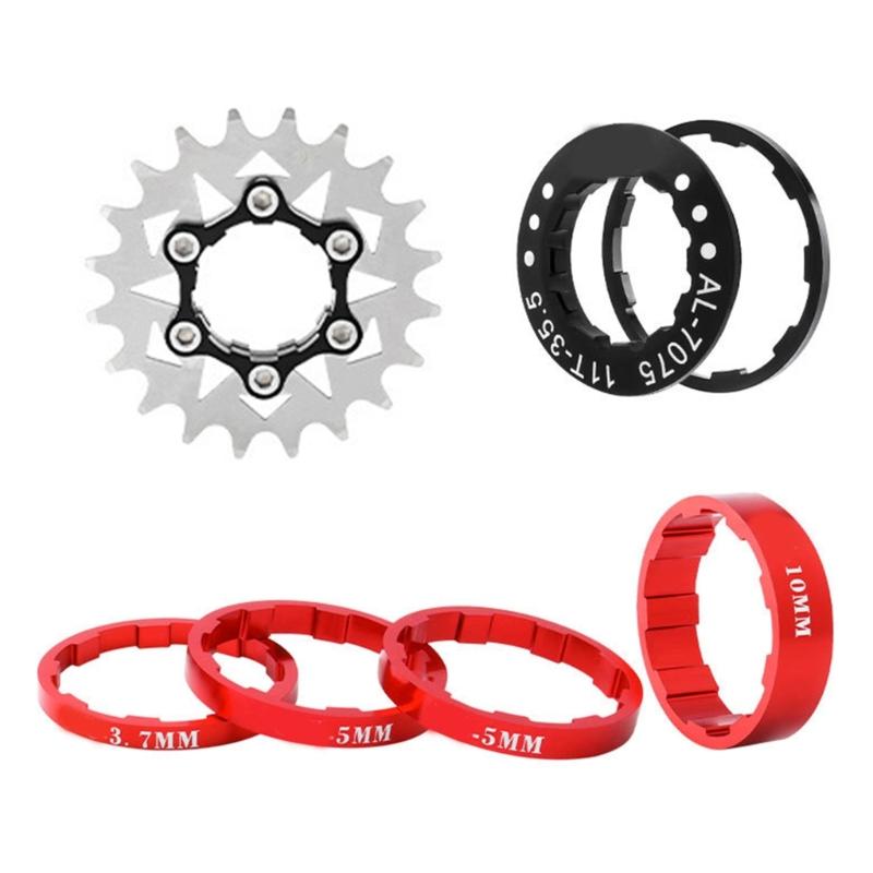 Single Speed Ritzel Hochfestes Stahl Freiläufe Fahrräder Schwungrad Kettenblatt Teil für Fixed Gear Fahrrad Einfach zu installieren