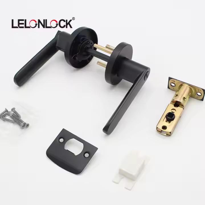 Zinc Alloy American Style Privacy Handle Lock for Bathroom, Restroom, or Storage Room