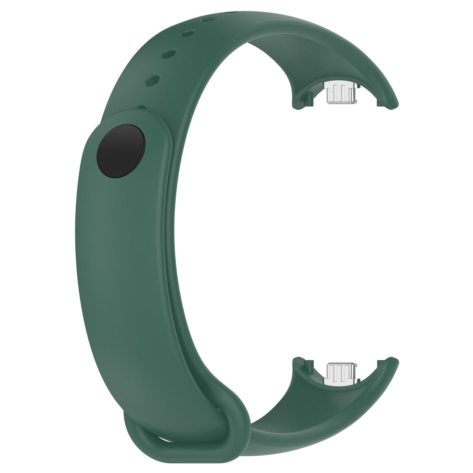 

Силиконовый ремешок для Xiaomi Mi Band 9 8 Ремешок NFC Sport Rubber Bracelet Wristband pulseira correa Xiaomi Smart Band 8 Аксессуары for miband 8 9 армия зеленый