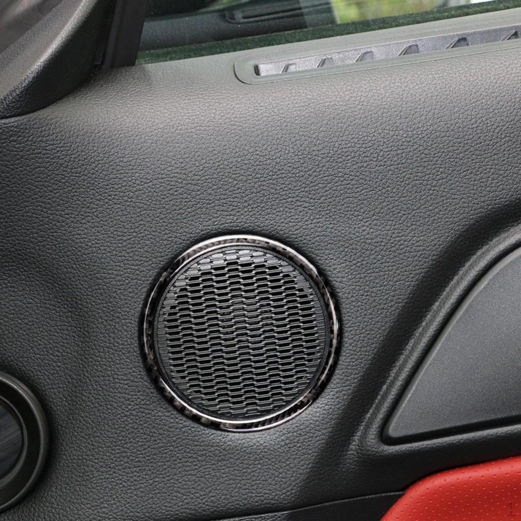 

2 Pieces Carbon Fiber Interior Car Door Speaker
