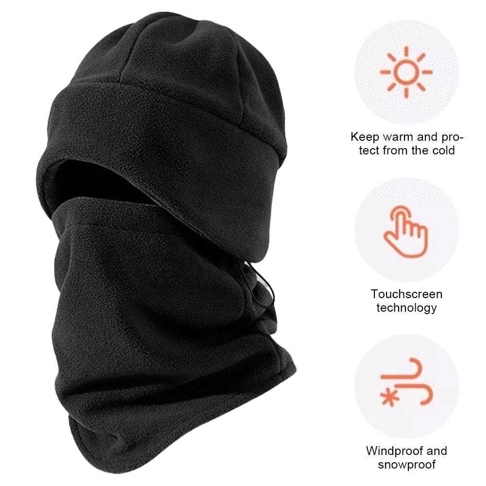 Winter Warm Polar Fleece Neck Gaiter Skiing Running Sport Scarf Face Mask Windproof Warm Head Cover Men Women Cycling Headwear
