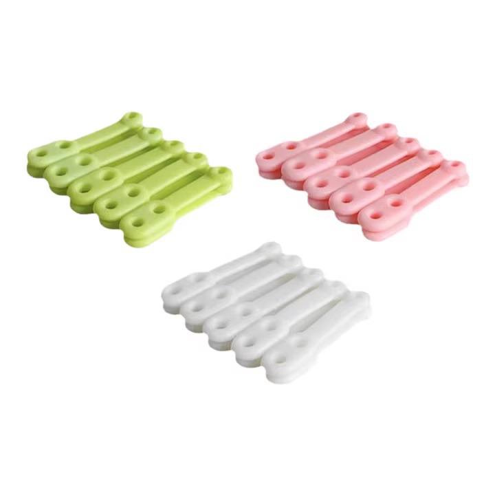 Windproof Silicone Clothes Hanger with Snap-On Clips & Anti-Drop Design