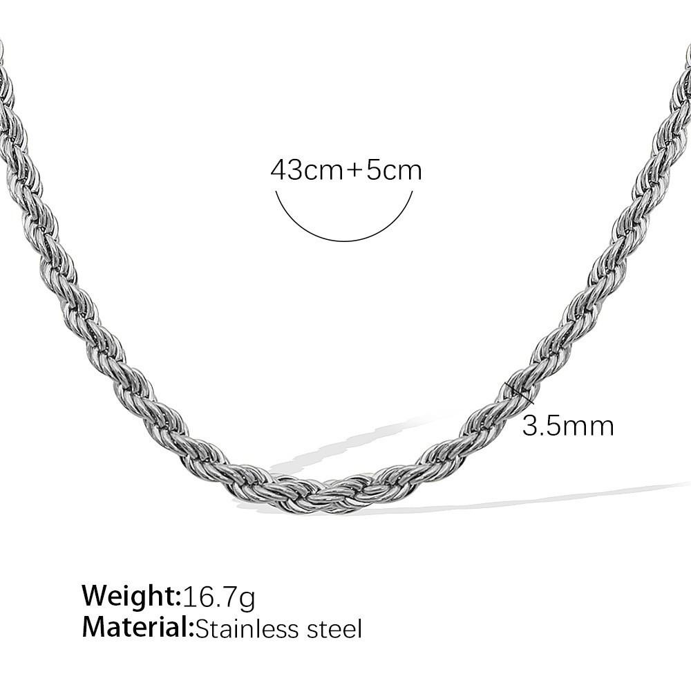 Vielseitig Und Vielfältig Kette Schlangenknochen Geprägt Kettenstil Halskette Verdrehte Kette Edelstahl Vergoldet Personalisiert Frau