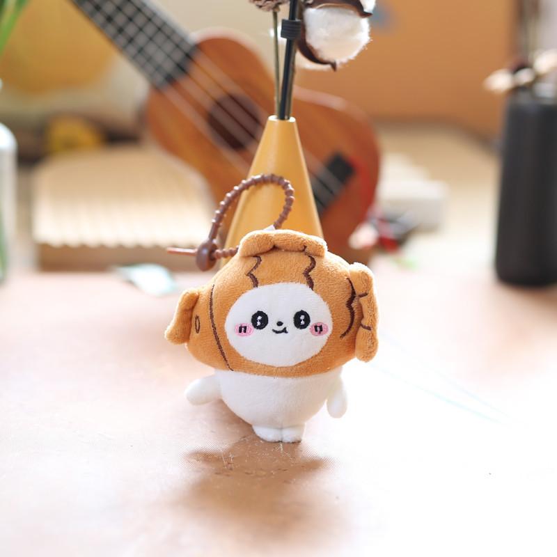 

Милая милая маленькая восьмерка плюшевая игрушка-подвеска трансформируется в картофель фри, морского леща, сумку яки подвесное украшение брелок кукла 11cm