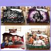 Conjunto de Capa de Edredom WWE EAW com Tingimento Ativo para Cama de Casal Decoração de Quarto