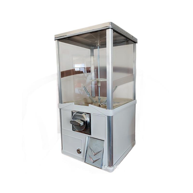 Large Creative Lottery Gachapon Machine for Golf Balls, Coffee Capsules, and Bouncing Balls White Square Machine (Ball Color Optional)