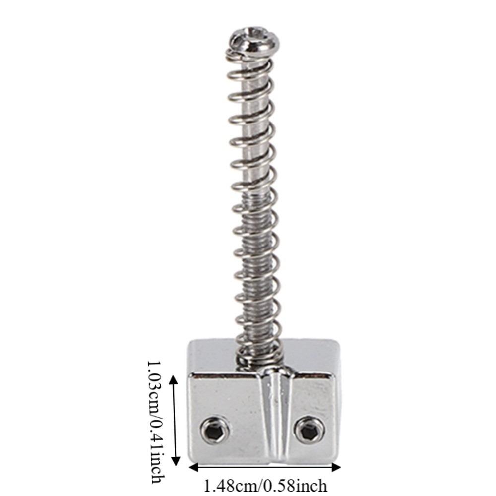 5PCS Spring Screws String Saddles Metal Electric Bass Bridge Saddles  Bass Electric Guitar Kits