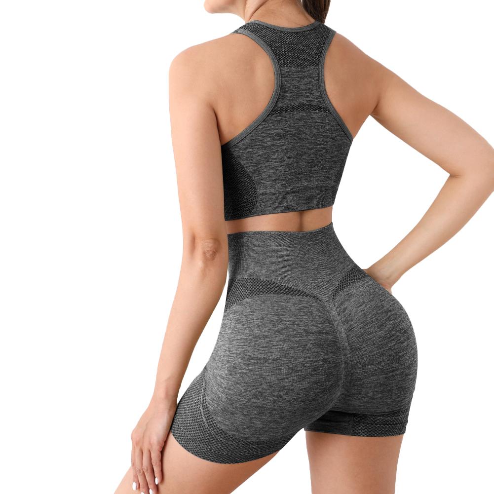 Yoga Set Women Tracksuit Gym Set Workout Clothes for Women Seamless Leggings Sports Bra Suit Female Clothing High Waist Shorts