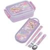 Skater Bento Box, 450ml, Disney Rapzel 23, Antibacterial, for Girls, Made In Japan (RBF3ANAG-A)