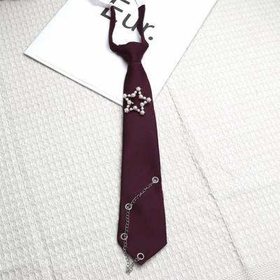Simple Korean Style Star Tie Choker JK Long Necktie Academic Style Collares Shirt Tie Students
