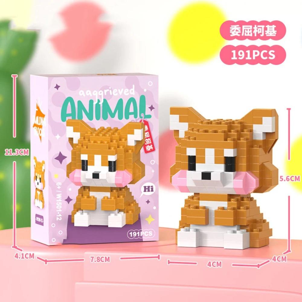 Adults Animals Micro Particle Building Blocks Toy for Children 6 to 12 Years Old Boy Birthday Gift Dog Cat Mini Bricks Girl Toys