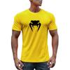 Fitness Sports T-Shirt Men'S Summer New Oversized Loose Quick-Drying Gym Jogging Sports Top Fashion Printed Street Short-Sleeved