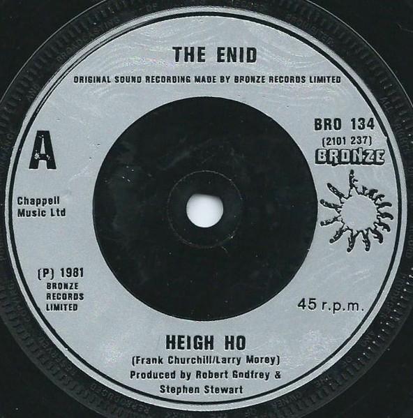 

7inch Record ENID - Heigh Ho BRO134 Bronze 1981 Canada Rock Used