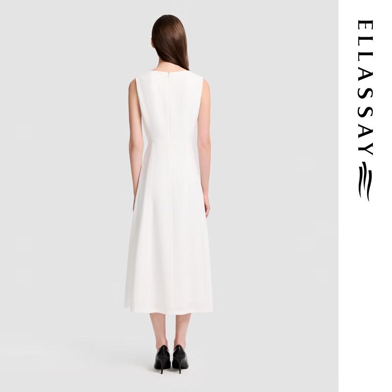 ELLASSAY 2026 Summer French Hepburn Style V-Neck Dress