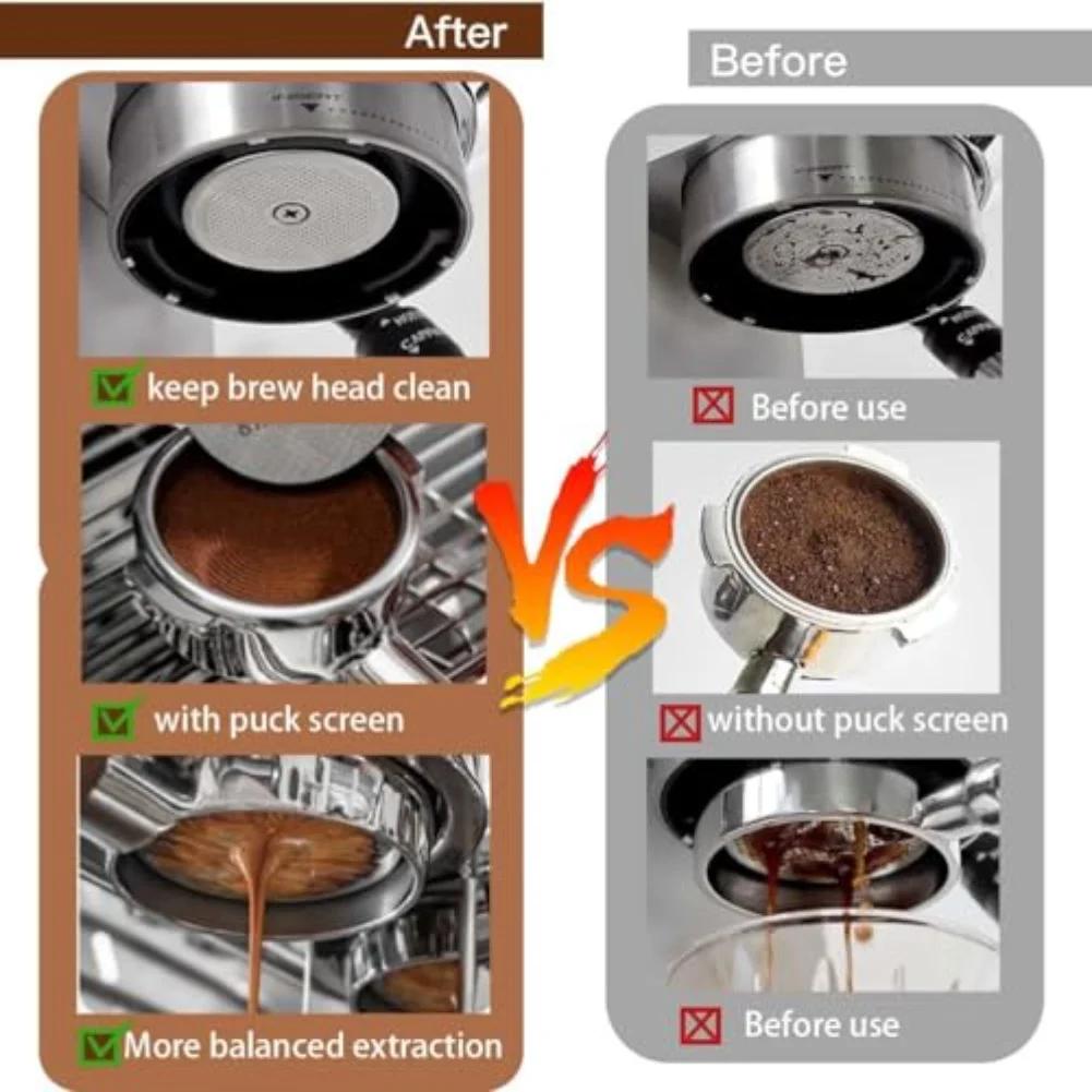 Silver Coffee Filter Mesh Easy Install Coffee Filter Coffee Filter Espresso Replacement Rust Resistant Oxidation Resistant