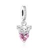 Kupfer Bunt & Funkelnd Elefant Anhänger Charm Passend Armband Schöne Schmuckaccessoires Geschenke