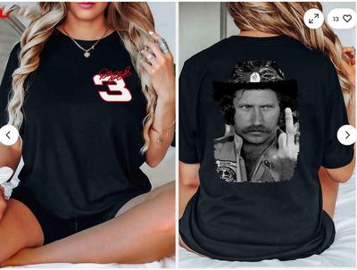 Dale Earnhardt Mittelfinger T-Shirt, Fan-Geschenk, Trend-Shirt
