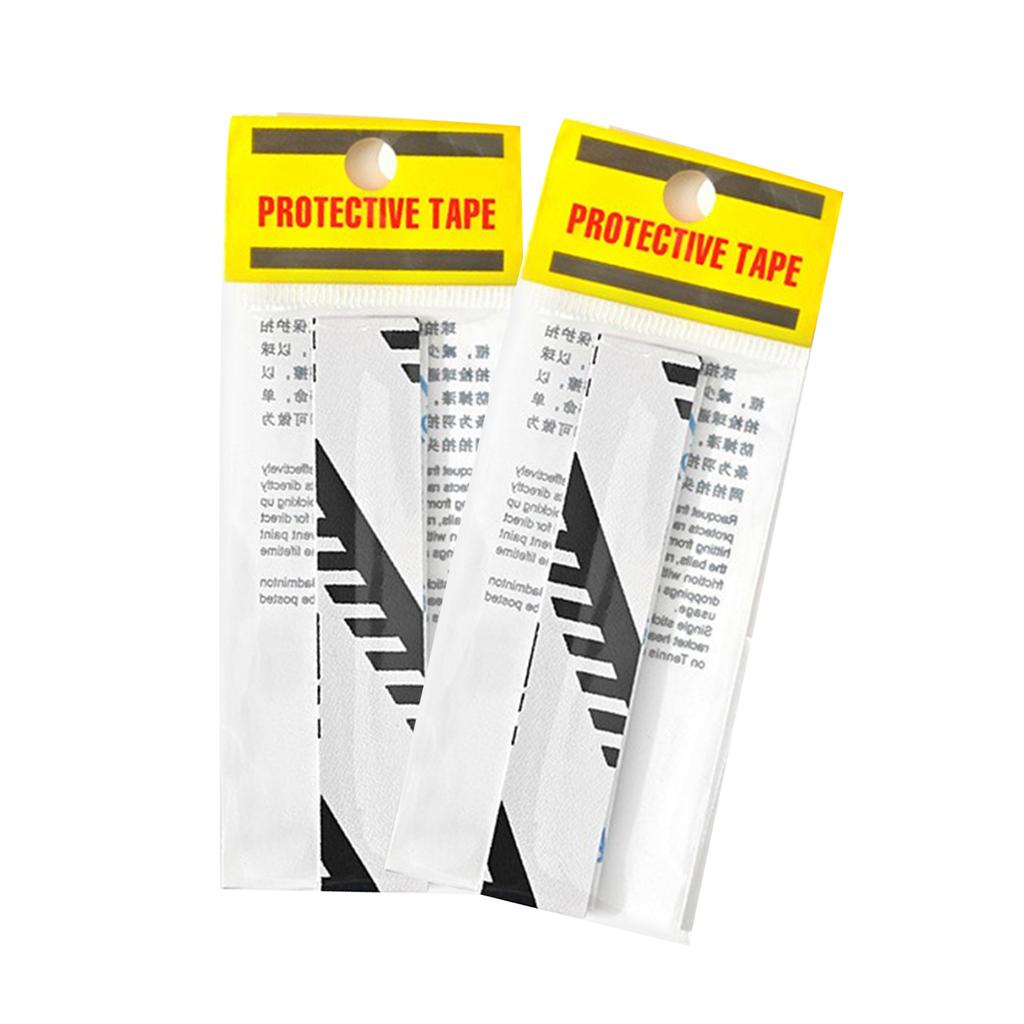 2Pcs Rackets Head Sticker Tennis Rackets Paddle Head Protections Tape Replacement Sports Racquet Head Edge Guard