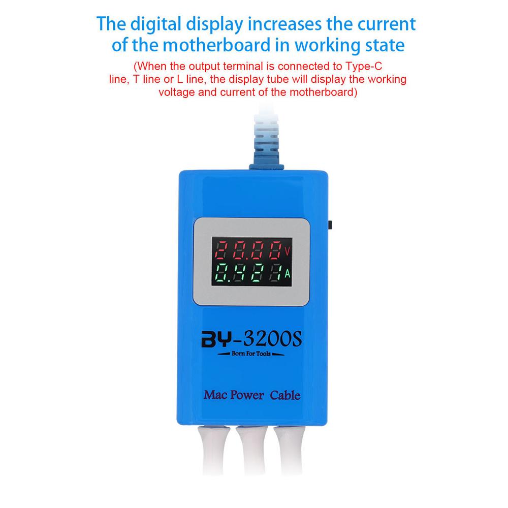 BY 3200S Portable Power Boot Control Line For Macbook 2008 2023 LCD Digital Display USB Quick ReCharger