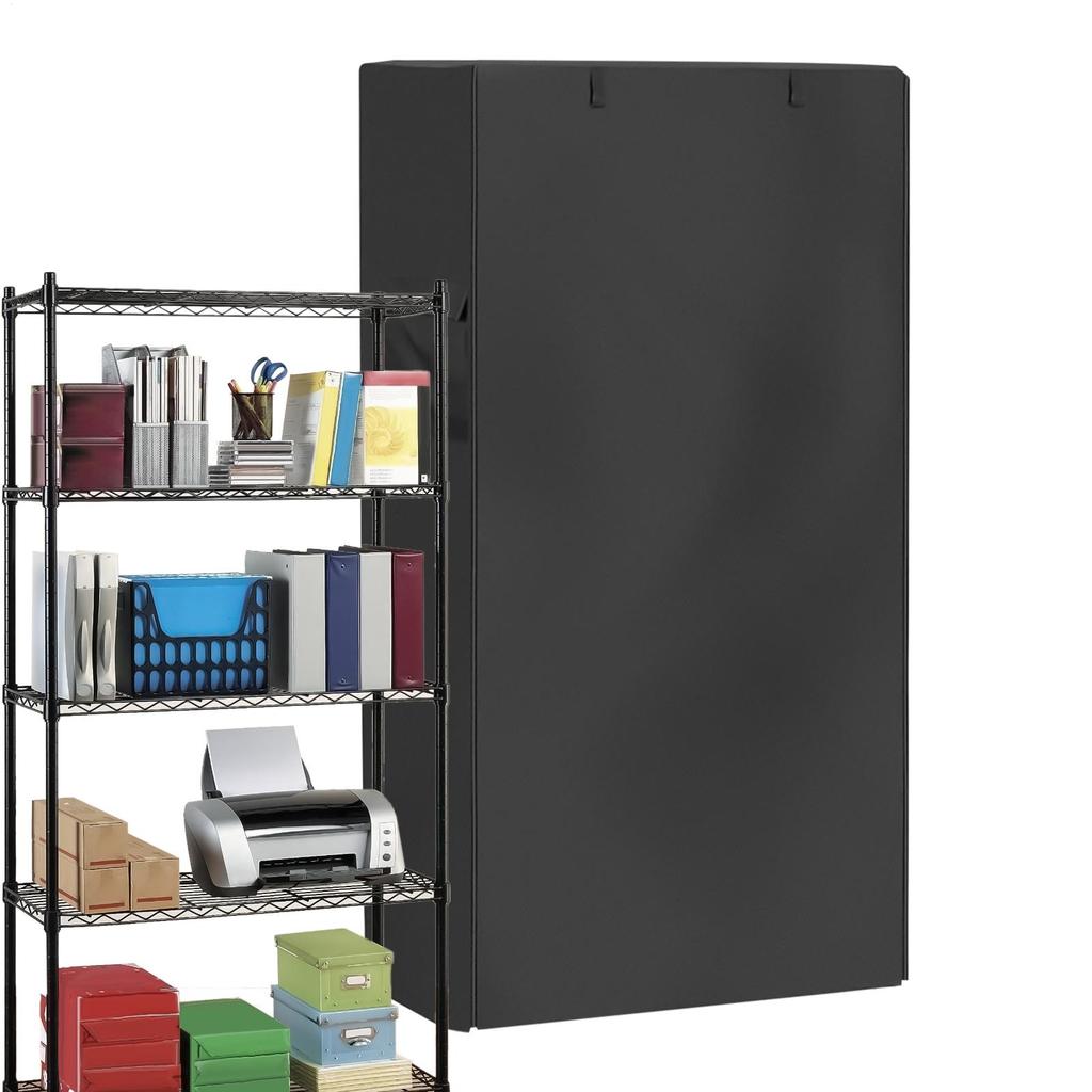 Shelf Dust Cover Black Shelf Dust Cover Household Items Rack Dust Cover Waterproof Oxford Cloth Shelf Protective Cover