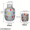 Colorful Dot Glass Carafe and Cup Set - 15oz Borosilicate Drinkware - Ideal for Bedside or Entertaining - Great Birthday Gift