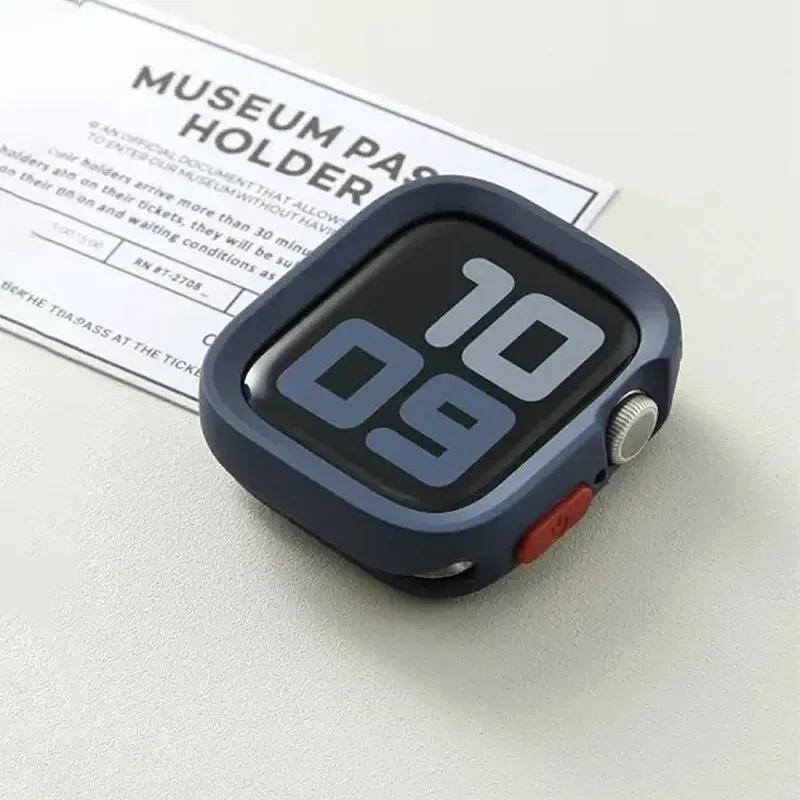 Candy Silicone Case+Strap For Apple Watch Series 9 8 7 45mm 41mm Band SE 6 5 4 44mm 40mm Nylon Correa Strap Iwatch Ultra 2 49mm