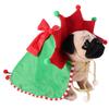 Dress Up Soft Christmas Pet Cloak Comfortable Adjustable Pet Costume Scarf Cute Winter Design Pet Santa Costume Festive