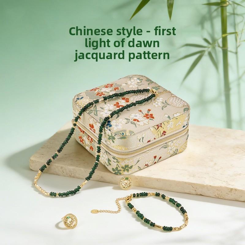 Style Jewelry Box With Leather Material For Gift Storage And Travel