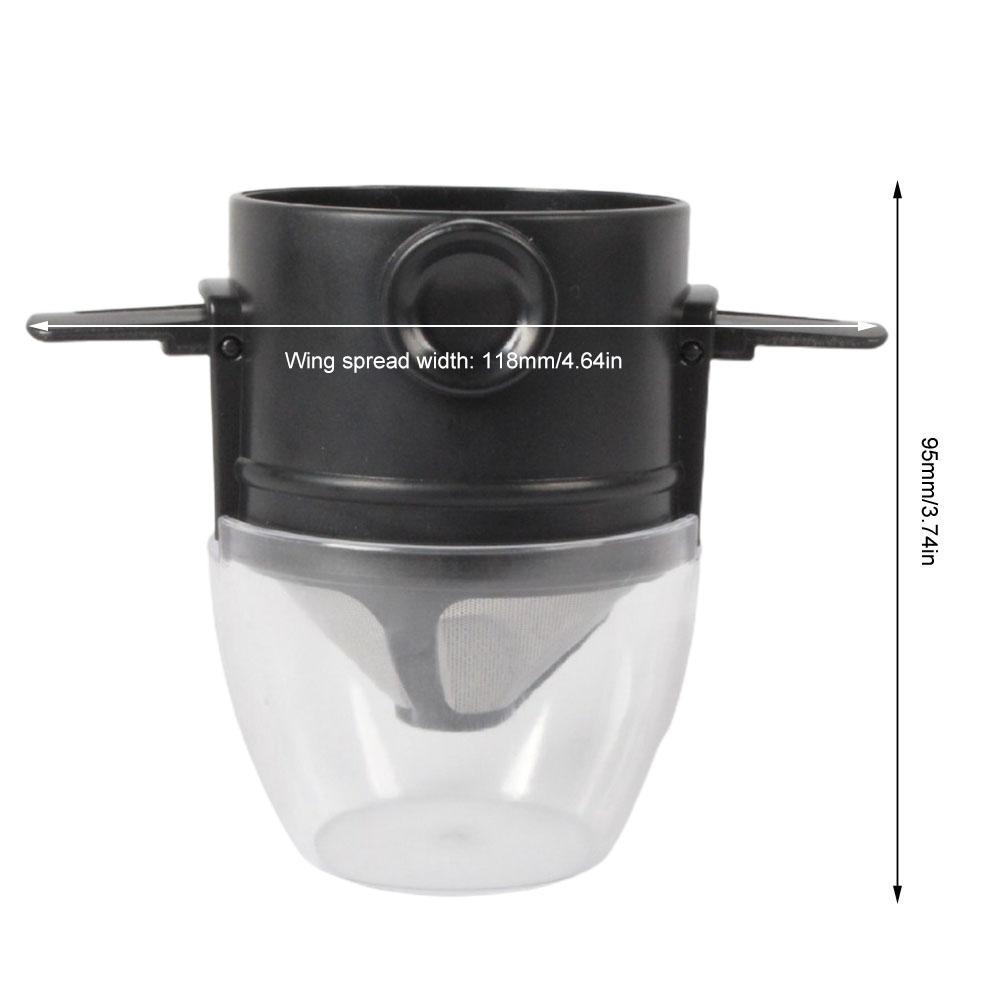 Double Layer Stainless Steel Coffee Filter Pour Over Coffee Dripper Filter Reusable Coffee Maker Filters