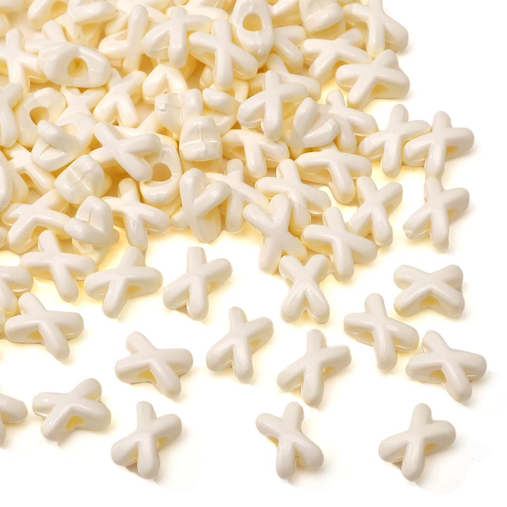 Fork Shaped Spacer Beads Enamel Painted Acrylic Charms for DIY Jewelry 5 or 20 Pcs Option