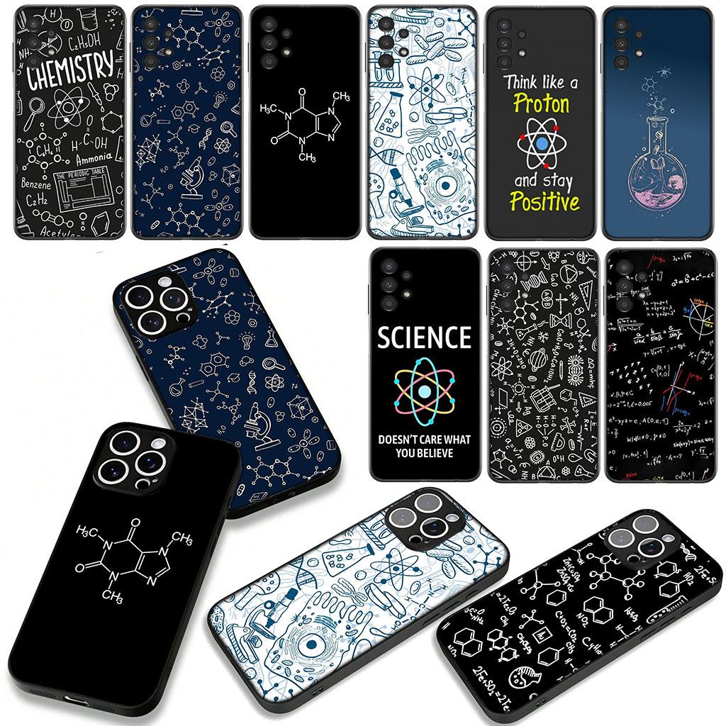 for Samsung Galaxy A36 A17 A26 A07 A35 A54 A53 A13 A33 A34 S8 S9 S20 S21 FE S10 Plus Phone Case Wallpaper Chemistry Science