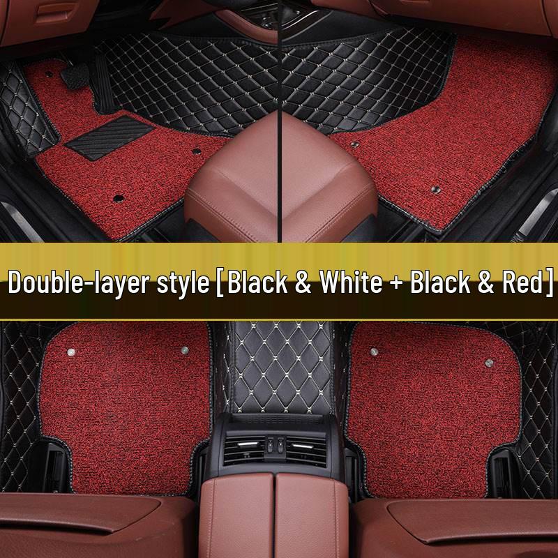 Huadema Double-Layer Leather & Coil Car Floor Mats