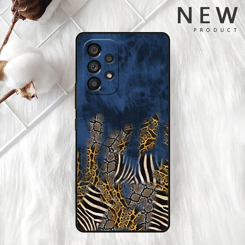 Tiger Leopard Print Case For Samsung Galaxy A54 A52 A14 5G A53 A12 A13 A71 A23 A34 A33 A21s Phone Cover