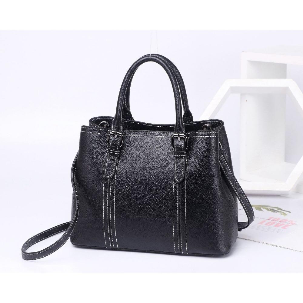 

Женские сумки из коровьей кожи, Сумки, Одноплечевые сумки кроссбоди, Женские большие сумки, Многофункциональные сумки для покупок и поездок большой вместимости чёрный